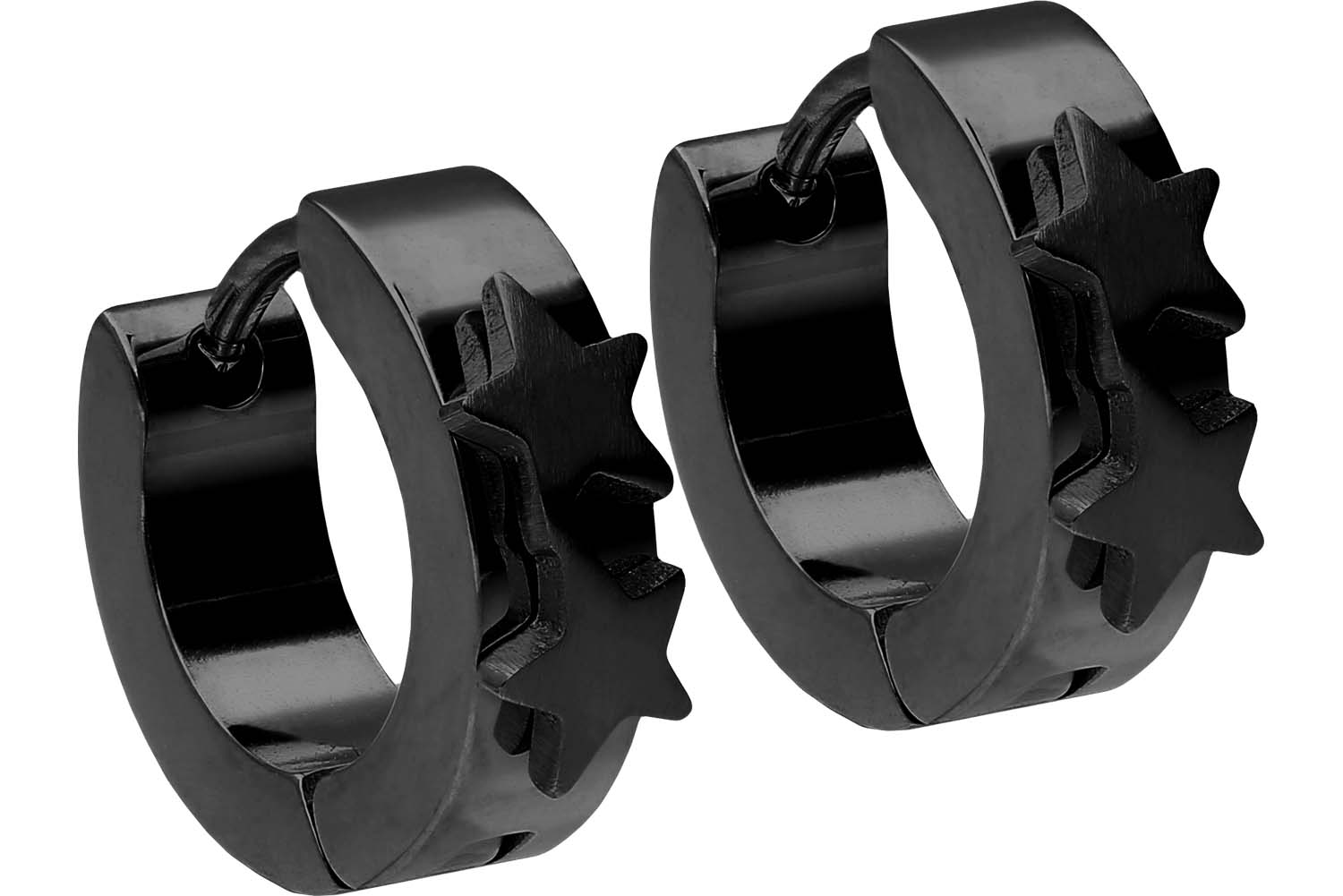 Chirurgenstahl Creolen ZWEI STERNE ++SALE++ von Piercingline